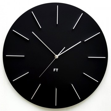 Dizajnové nástenné hodiny Future Time FT2010BK Round black 40cm